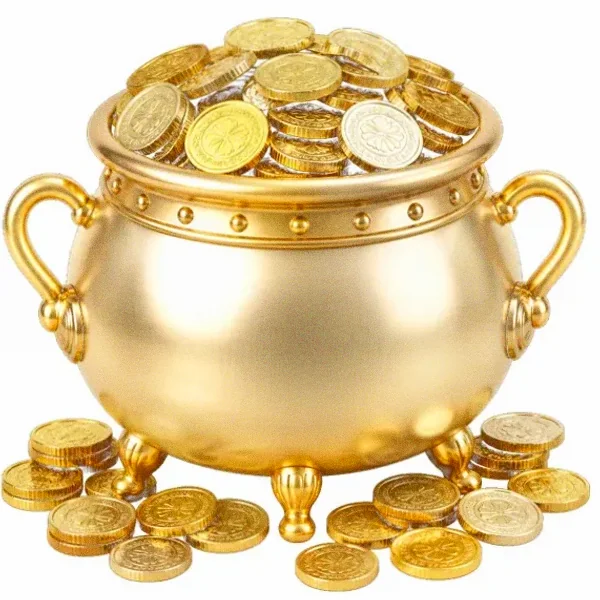 Coin-filled cauldron — NightWin Casino